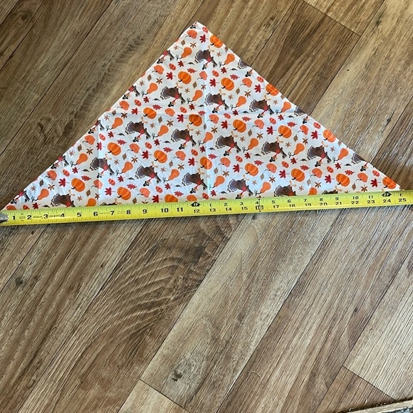 Other - Dog scarf Thanksgiving Pumpkin Turkey Dog Scarf Pet Kerchief for Medium Large …